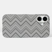 Coques Case-Mate iPhone Grey stripes zigzag (Verso (horizontal))