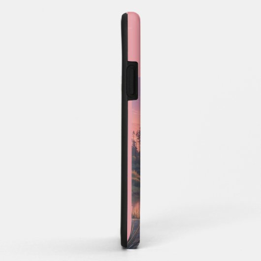 Coques Case-Mate iPhone Grey Tabby Chat par lac (Dos/Droite)