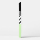 Coques Case-Mate iPhone Grey Zigzag, Grey Chevron, Mint, Votre Nom (Verso / Droite)