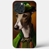 Coques Case-Mate iPhone Greyhound Dog en tenue de la Saint Patrick (Verso)