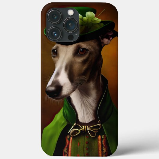 Coques Case-Mate iPhone Greyhound Dog en tenue de la Saint Patrick (Verso)