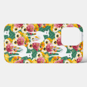 Coques Case-Mate iPhone Greyhounds ou Whippets italiens avec fleurs (Verso (horizontal))