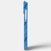 Coques Case-Mate iPhone Gribouillis de Bleu (Verso / Gauche)