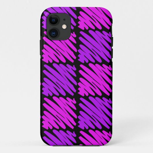 Coques Case-Mate iPhone Gribouillis Rose-n-Pourpres (Dos)