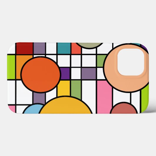 Coques Case-Mate iPhone Grid de Midcentury (Verso (horizontal))