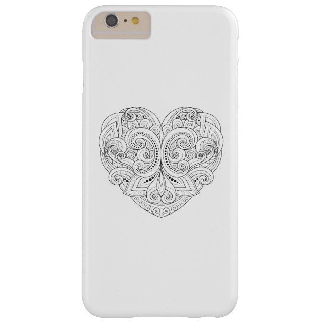 Coques Case-Mate iPhone Griffonnage abstrait de coeur (Dos)