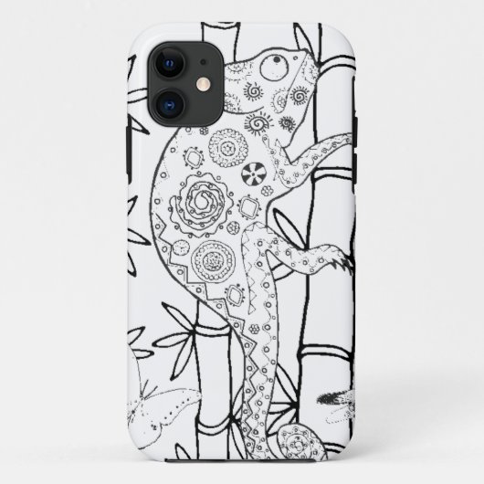 Coques Case-Mate iPhone Griffonnage de caméléon (Dos)