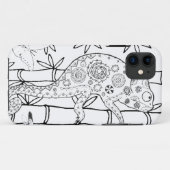 Coques Case-Mate iPhone Griffonnage de caméléon (Dos (Horizontal))