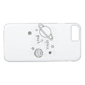 Coques Case-Mate iPhone Griffonnage de l'espace (Dos (Horizontal))