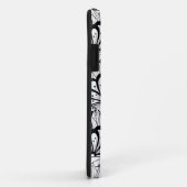 Coques Case-Mate iPhone Griffonnage de motif de fleur (Dos/Droite)