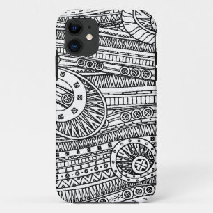 Coque Case-Mate Pour iPhone Griffonnage ethnique de motif