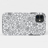Coques Case-Mate iPhone Griffonnage floral (Dos (Horizontal))