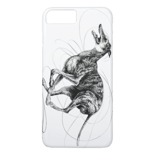 Coques Case-Mate iPhone Griffonnage I, lévrier (Dos)