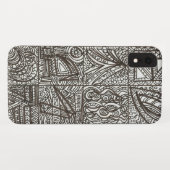 Coques Case-Mate iPhone Griffonnage noir et blanc (Dos (Horizontal))