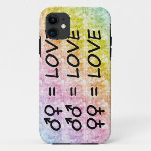 Coques Pour iPhone Griffonnages en pastel d'arc-en-ciel avec tous les