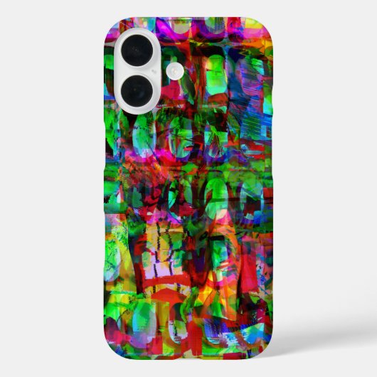 Coques Case-Mate iPhone Grille Abstraite - Graphique à synthèse modulaire (Verso)
