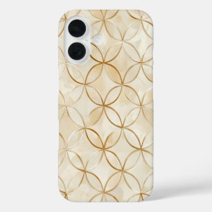 Coques iPhone 16 Grille Cercles d'infini