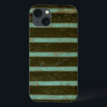 iPhone 13 Case Grille contemporaine d'air de turquoise<br><div class="desc">Une grille contemporaine d'air de turquoise est le sujet de ce travail par Jennifer Goldberger. Les taches de rouille montrent sur la grille,  lui donnant une sensation utilisée par bien. Une copie d'amusement,  ordre vôtre aujourd'hui !</div>