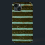 iPhone 13 Coque Grille contemporaine d'air de turquoise<br><div class="desc">Une grille contemporaine d'air de turquoise est le sujet de ce travail par Jennifer Goldberger. Les taches de rouille montrent sur la grille,  lui donnant une sensation utilisée par bien. Une copie d'amusement,  ordre vôtre aujourd'hui !</div>