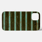 Coques Case-Mate iPhone Grille contemporaine d'air de turquoise (Verso (horizontal))