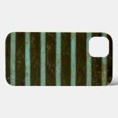 Coques Case-Mate iPhone Grille contemporaine d'air de turquoise (Verso (horizontal))