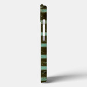 Coques Case-Mate iPhone Grille contemporaine d'air de turquoise (Verso / Gauche)