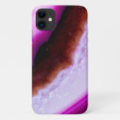 Coques Case-Mate iPhone Grille d'Agate Violet Avec Quartz (Dos)