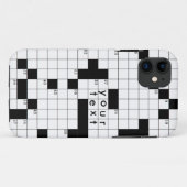 Coques Case-Mate iPhone Grille des mots croisés (Dos (Horizontal))