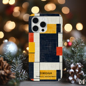 Coques Case-Mate iPhone Grille géométrique en gras - rouge, jaune et noir