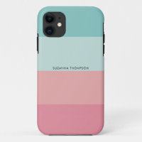 Grille horizontale moderne Pastel rose et bleu