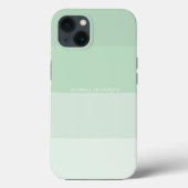 Coques Case-Mate iPhone Grille horizontale moderne Pastel Sage Green (Verso)