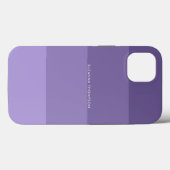 Coques Case-Mate iPhone Grille horizontale moderne Pastel violet (Verso (horizontal))