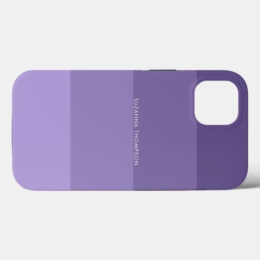 Coques Case-Mate iPhone Grille horizontale moderne Pastel violet (Verso (horizontal))
