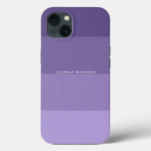 Coques Case-Mate iPhone Grille horizontale moderne Pastel violet (Verso)