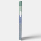 Coques Case-Mate iPhone Grille horizontale Vert, Bleu et Gris Personnalisé (Verso / Droite)