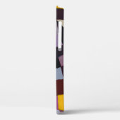 Coques Case-Mate iPhone Grille Irrégulière : Peinture Abstraite Violet-Jau (Verso / Gauche)