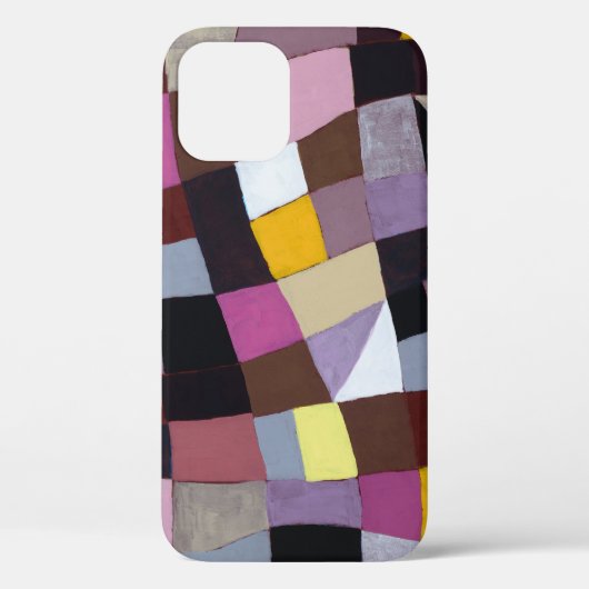 Coques Case-Mate iPhone Grille Irrégulière : Peinture Abstraite Violet-Jau (Verso)