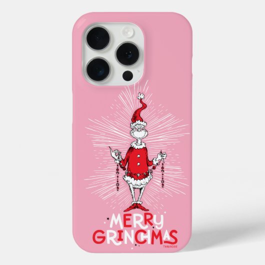 Coques Case-Mate iPhone Grille | Joyeux Grinchmas (Verso)