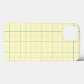 Coques Case-Mate iPhone grille motif ligne bleue points rouges (Verso (horizontal))