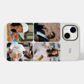 Coques Case-Mate iPhone Grille photo 4 Photos Nom ou initiales Neutre (Verso (horizontal))