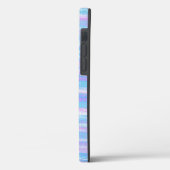 Coques Case-Mate iPhone Grilles Acryliques Peintes Turquoise Rose violet (Verso / Gauche)