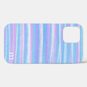 Coques Case-Mate iPhone Grilles Acryliques Peintes Turquoise Rose violet (Verso (horizontal))