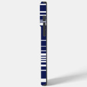Coques Case-Mate iPhone Grilles complexes - Bleu (Verso / Gauche)