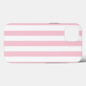Coques Case-Mate iPhone Grilles Verticales Bébé Rose Et Blanc Gratté (Verso (horizontal))