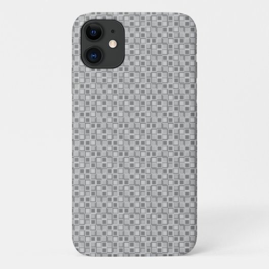 Coques Case-Mate iPhone Gris 70 ans style carré (Dos)