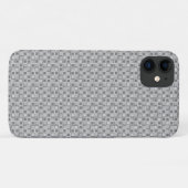 Coques Case-Mate iPhone Gris 70 ans style carré (Dos (Horizontal))