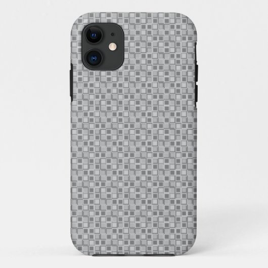 Coques Case-Mate iPhone Gris 70 ans style carré (Dos)