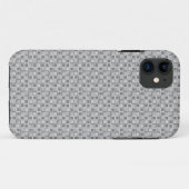 Coques Case-Mate iPhone Gris 70 ans style carré (Dos (Horizontal))