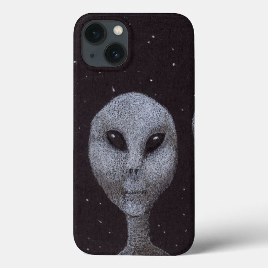 Coques Case-Mate iPhone Gris Alien (Verso)