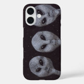 Coques Case-Mate iPhone Gris Alien (Verso)